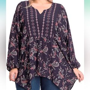 NWT | Style & Co. Paisley Tunic